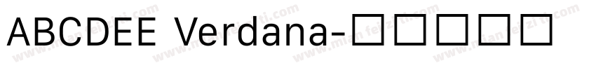 ABCDEE Verdana字体转换